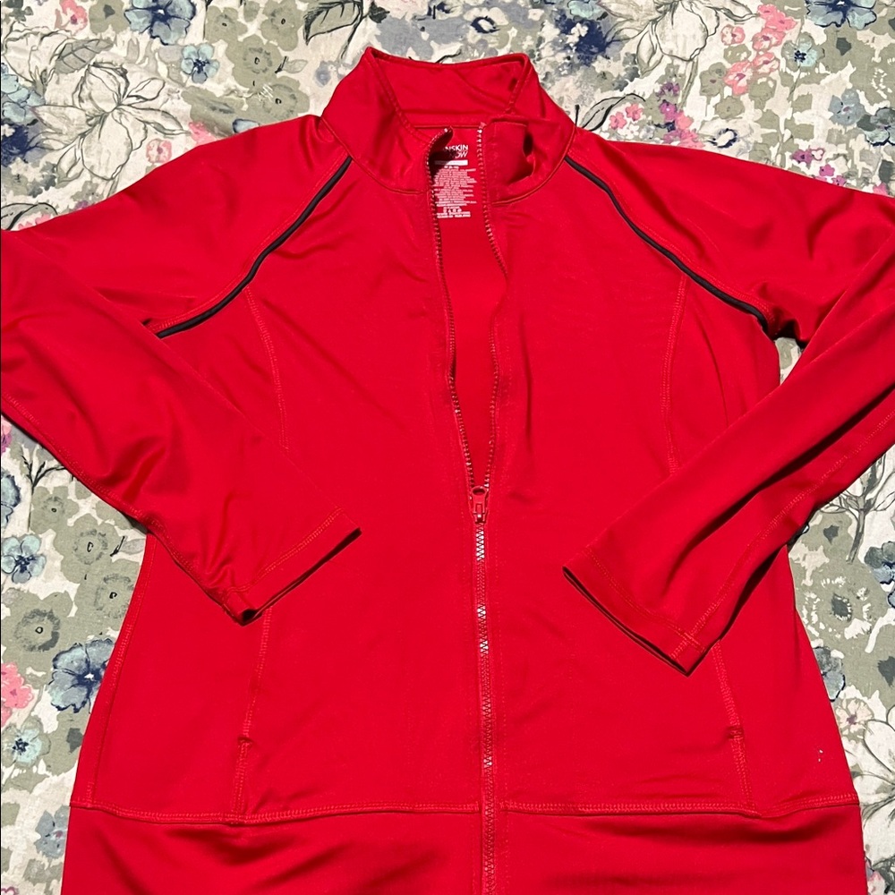 ⭐️ Danskin Women's Vibrant Red Zip-Up Jacket